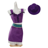 Nico Robin Cosplay Costume Purple Outfit Adult Female Halloween Carnival Costume