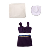 Nico Robin Women White Outfit with Cloak Adult Female Halloween Carnival Costume