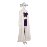 Nico Robin Women White Outfit with Cloak Adult Female Halloween Carnival Costume