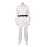 Obi-Wan Kenobi Cosplay Costume White Outfit Adult Male Halloween Carnival Costume