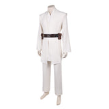 Obi-Wan Kenobi Cosplay Costume White Outfit Adult Male Halloween Carnival Costume