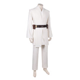 Obi-Wan Kenobi Cosplay Costume White Outfit Adult Male Halloween Carnival Costume