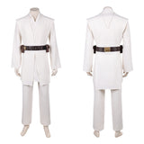 Obi-Wan Kenobi Cosplay Costume White Outfit Adult Male Halloween Carnival Costume