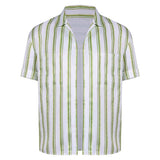 Obsession Cosplay Costume Bear Green Striped Shirt Adult Male Halloween Carnival Costume