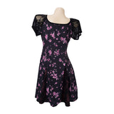 Obsession Cosplay Costume Nikki Black Printed Dress Adult Female Halloween Carnival Costume