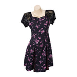 Obsession Cosplay Costume Nikki Black Printed Dress Adult Female Halloween Carnival Costume