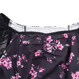 Obsession Cosplay Costume Nikki Black Printed Dress Adult Female Halloween Carnival Costume