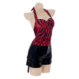 Obsession Cosplay Costume Nikki Red Top with Black Pants Adult Female Halloween Carnival Costume