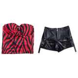 Obsession Cosplay Costume Nikki Red Top with Black Pants Adult Female Halloween Carnival Costume