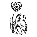Obsession Nikki Black Tattoo Sticker Cosplay Prop Halloween Carnival Costume Accessories