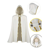 Octopath Traveler Cosplay Costume Temenos Mistral  White Cloak Adult Male Halloween Carnival Costume