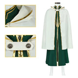Octopath Traveler Cosplay Costume Temenos Mistral Green Rope Adult Male Halloween Carnival Costume