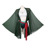 One Piece Cosplay Costume Roronoa Zoro Green Swimsuit Adult Female Halloween Carnival Costume