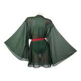 One Piece Cosplay Costume Roronoa Zoro Green Swimsuit Adult Female Halloween Carnival Costume