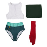 One Piece Cosplay Costume Roronoa Zoro Green Swimsuit Adult Female Halloween Carnival Costume