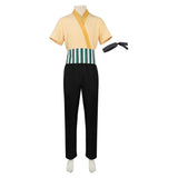 One Piece Live-Action  Cosplay Costume Roronoa Zoro White Outfit Adult Male Halloween Carnival Costume