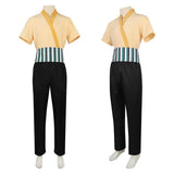 One Piece Live-Action  Cosplay Costume Roronoa Zoro White Outfit Adult Male Halloween Carnival Costume