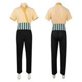 One Piece Live-Action  Cosplay Costume Roronoa Zoro White Outfit Adult Male Halloween Carnival Costume