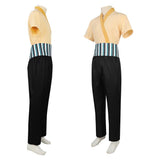 One Piece Live-Action  Cosplay Costume Roronoa Zoro White Outfit Adult Male Halloween Carnival Costume