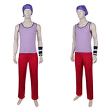 One Piece Live-Action  Cosplay Costume Usopp Purple Outfit  Adult Male Halloween Carnival Costume