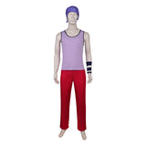 One Piece Live-Action  Cosplay Costume Usopp Purple Outfit  Adult Male Halloween Carnival Costume