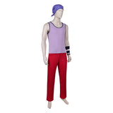 One Piece Live-Action  Cosplay Costume Usopp Purple Outfit  Adult Male Halloween Carnival Costume