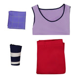 One Piece Live-Action  Cosplay Costume Usopp Purple Outfit  Adult Male Halloween Carnival Costume