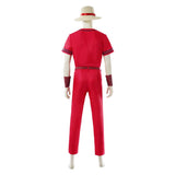 One Piece Live-Action Cosplay Costume  Luffy Red Outfit Adult Male Halloween Carnival Costume