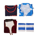 One Piece Live-Action Cosplay Costume Miss Goldenweek Blue Outfit Adult Female Halloween Carnival Costume