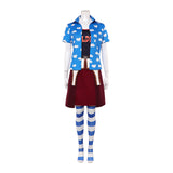 One Piece Live-Action Cosplay Costume Miss Goldenweek Blue Outfit Adult Female Halloween Carnival Costume