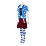 One Piece Live-Action Cosplay Costume Miss Goldenweek Blue Outfit Adult Female Halloween Carnival Costume