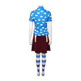 One Piece Live-Action Cosplay Costume Miss Goldenweek Blue Outfit Adult Female Halloween Carnival Costume