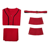 One Piece Live-Action Cosplay Costume Monkey D. Luffy Red Outfit Adult Male Halloween Carnival Costume