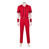 One Piece Live-Action Cosplay Costume Monkey D. Luffy Red Outfit Adult Male Halloween Carnival Costume