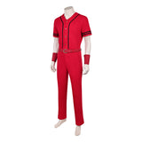 One Piece Live-Action Cosplay Costume Monkey D. Luffy Red Outfit Adult Male Halloween Carnival Costume