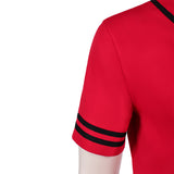 One Piece Live-Action Cosplay Costume Monkey D. Luffy Red Outfit Adult Male Halloween Carnival Costume