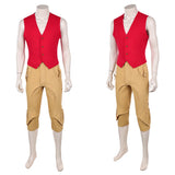 One Piece Live-Action Cosplay Costume Monkey D. luffy Red Vest Outfit Adult Male Halloween Carnival Costume