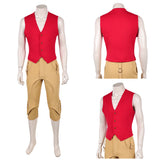 One Piece Live-Action Cosplay Costume Monkey D. luffy Red Vest Outfit Adult Male Halloween Carnival Costume