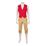 One Piece Live-Action Cosplay Costume Monkey D. luffy Red Vest Outfit Adult Male Halloween Carnival Costume