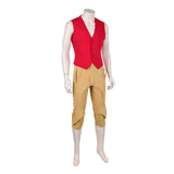 One Piece Live-Action Cosplay Costume Monkey D. luffy Red Vest Outfit Adult Male Halloween Carnival Costume