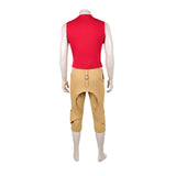 One Piece Live-Action Cosplay Costume Monkey D. luffy Red Vest Outfit Adult Male Halloween Carnival Costume