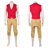 One Piece Live-Action Cosplay Costume Monkey D. luffy Red Vest Outfit Adult Male Halloween Carnival Costume