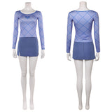 One Piece Live-Action Cosplay Costume Nami Blue Outfit  Adult Female Halloween Carnival Costume