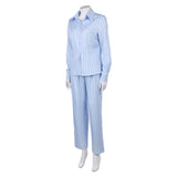 One Piece Live-Action Cosplay Costume Nami Blue Pajamas Adult  Female Halloween Carnival Costume