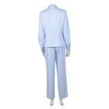 One Piece Live-Action Cosplay Costume Nami Blue Pajamas Adult  Female Halloween Carnival Costume