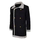 One Piece Live-Action Cosplay Costume Sanji Black Coat Outfit Adult Male Halloween Carnival Costume