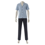 One Piece Live-Action Cosplay Costume Sanji Blue Outfit Adult Male Halloween Carnival Costume