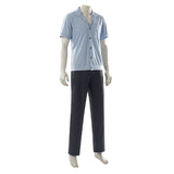 One Piece Live-Action Cosplay Costume Sanji Blue Outfit Adult Male Halloween Carnival Costume