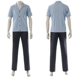 One Piece Live-Action Cosplay Costume Sanji Blue Outfit Adult Male Halloween Carnival Costume