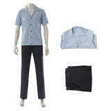One Piece Live-Action Cosplay Costume Sanji Blue Outfit Adult Male Halloween Carnival Costume